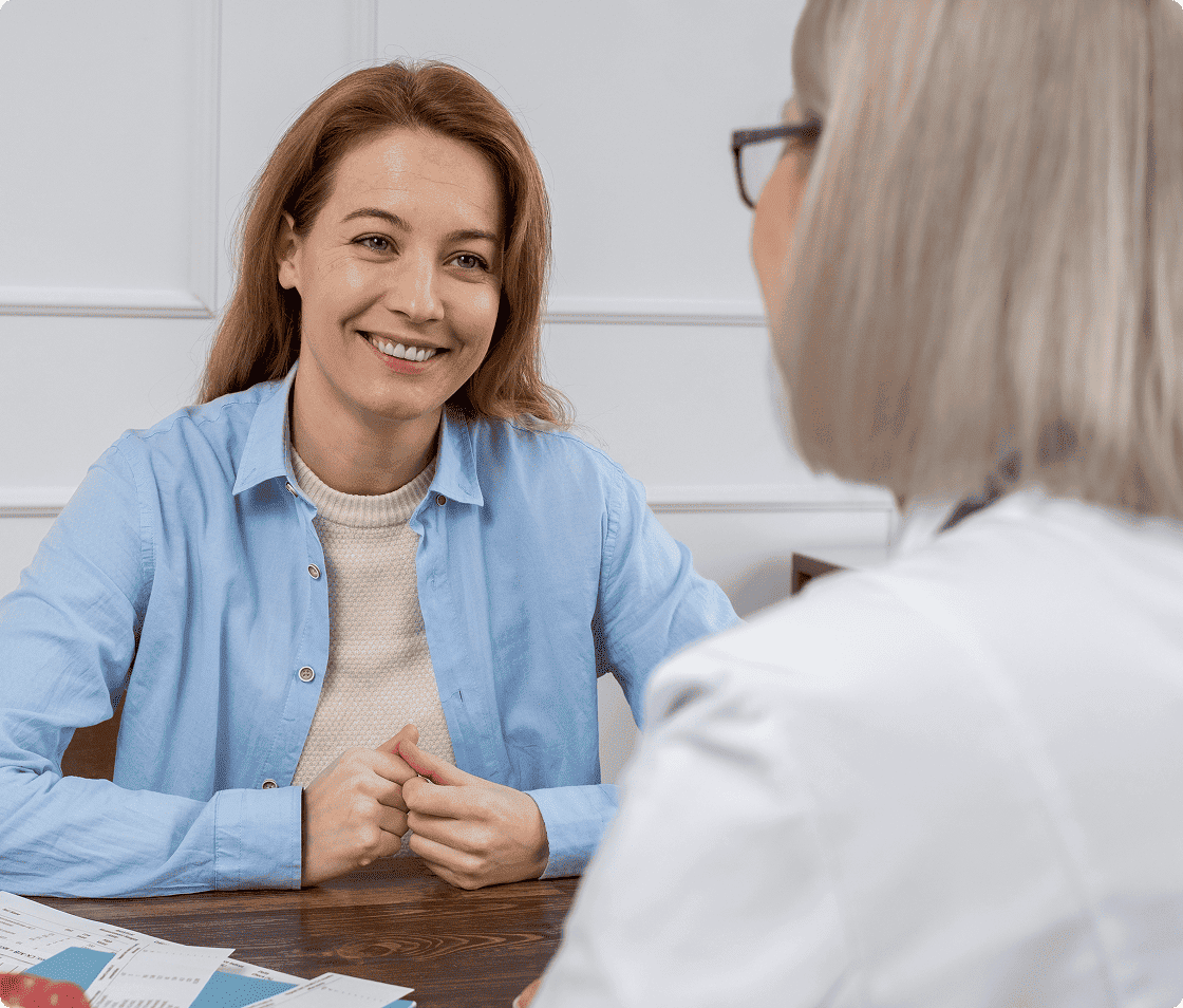 Doctor discussing urology procedure