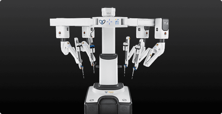 Robotic system demonstrating precision arms